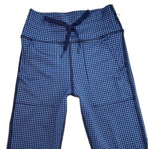 Offline by Aerie Blue Houndstooth Regular Rise Leggings Size XS